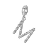 Rosato Charm lettera M Storie - STORIE - argento