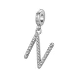 Rosato Charm lettera N Storie - STORIE - argento