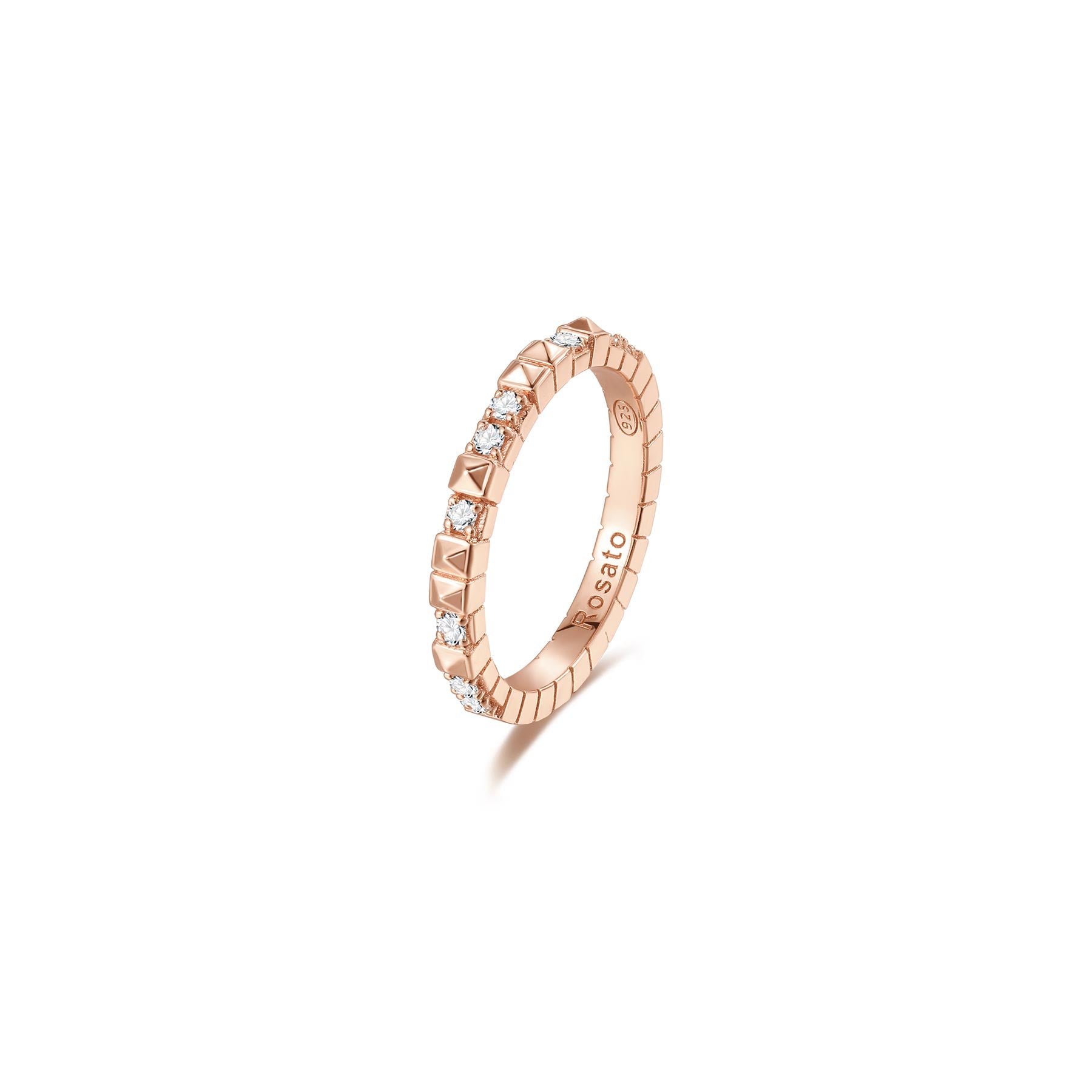 Rosato Anello cubica - CUBICA - argento