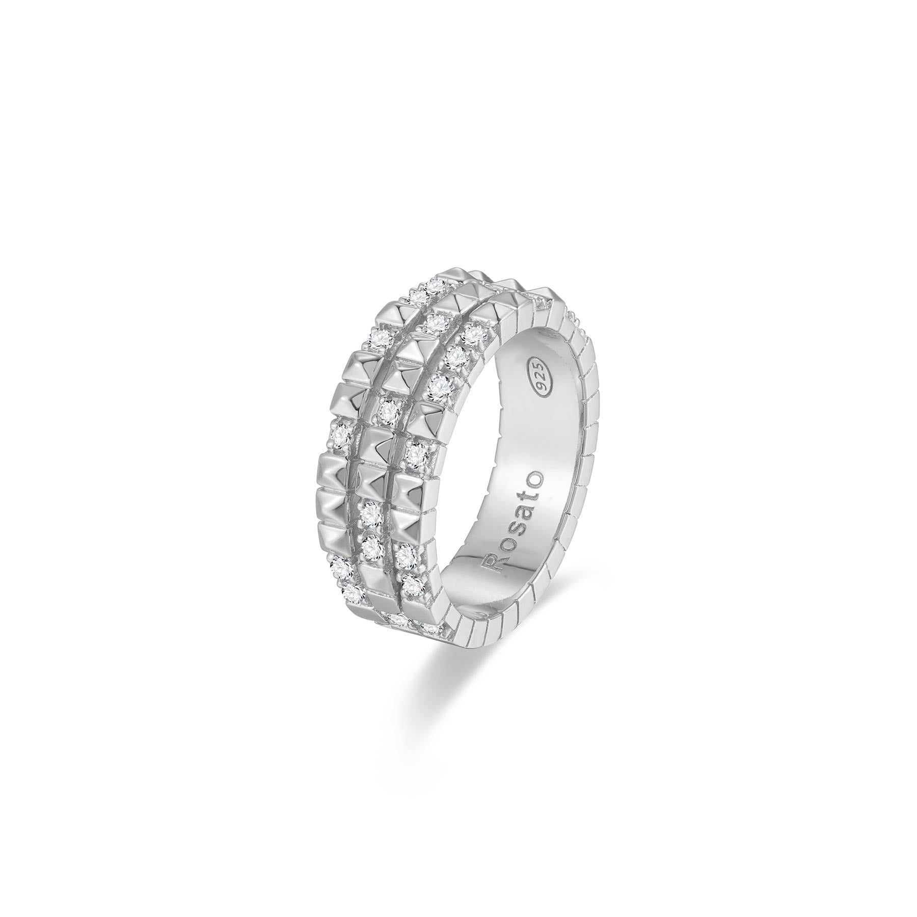 Rosato Anello cubica - CUBICA - argento