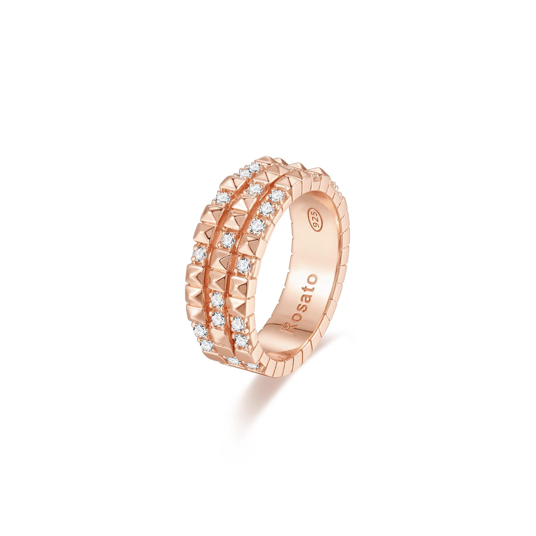 Rosato Anello cubica - CUBICA - argento