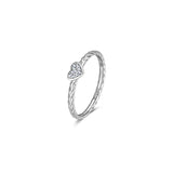 Rosato Anello cuore allegra - ALLEGRA - argento