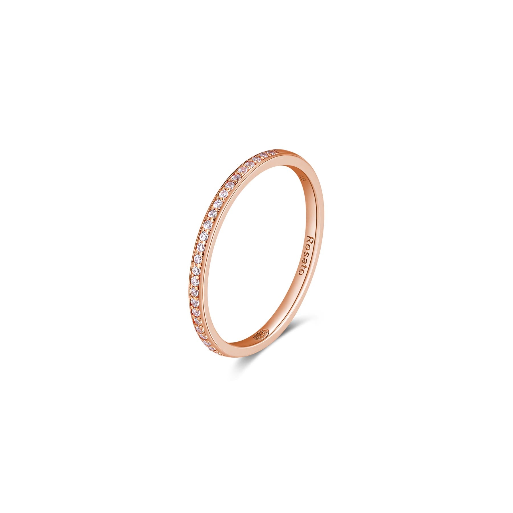 Mono Orecchino ROSATO Cubica in argento 925 RZCU91 Gold Mono Orecchino ROSATO Cubica in argento 925 RZCU91 Gold