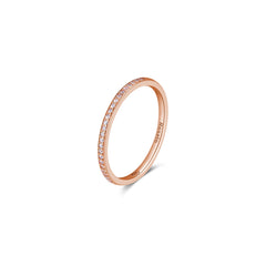 Rosato Anello veretta allegra - ALLEGRA - argento
