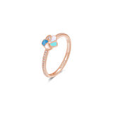 Rosato Anello fiore allegra - ALLEGRA - argento