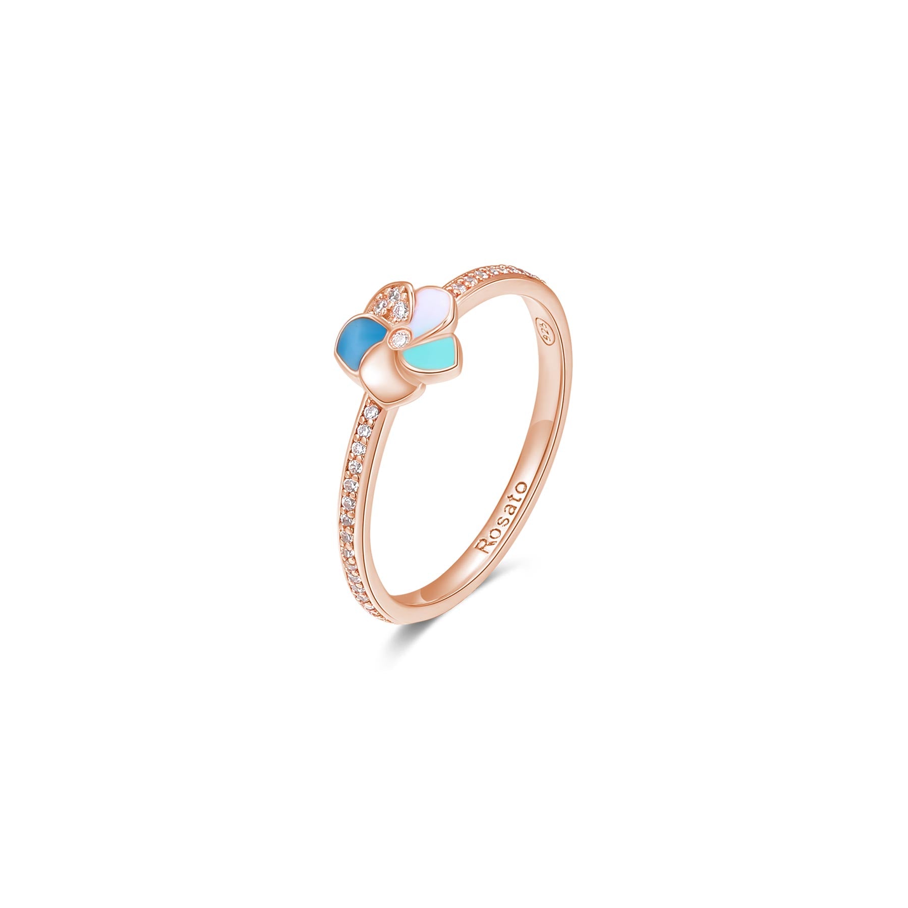 Rosato Anello fiore allegra - ALLEGRA - argento