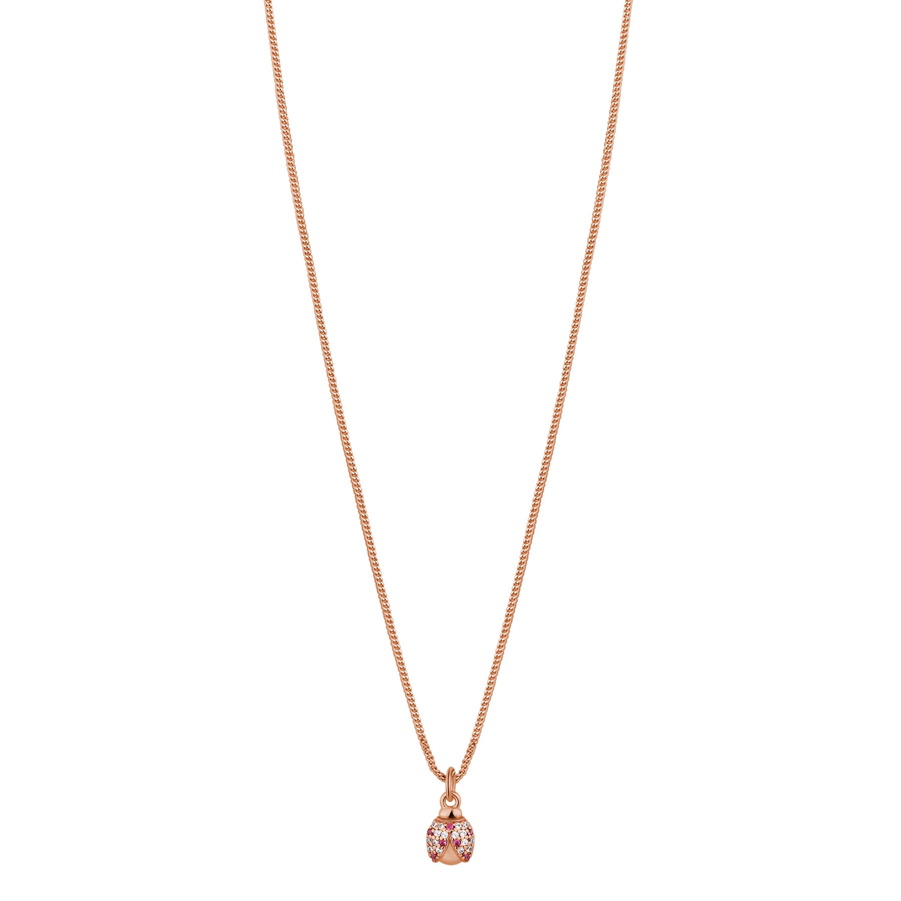 Rosato collana coccinella allegra - ALLEGRA - argento