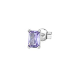 Rosato Mono orecchino lobo pietra allegra - ALLEGRA - argento