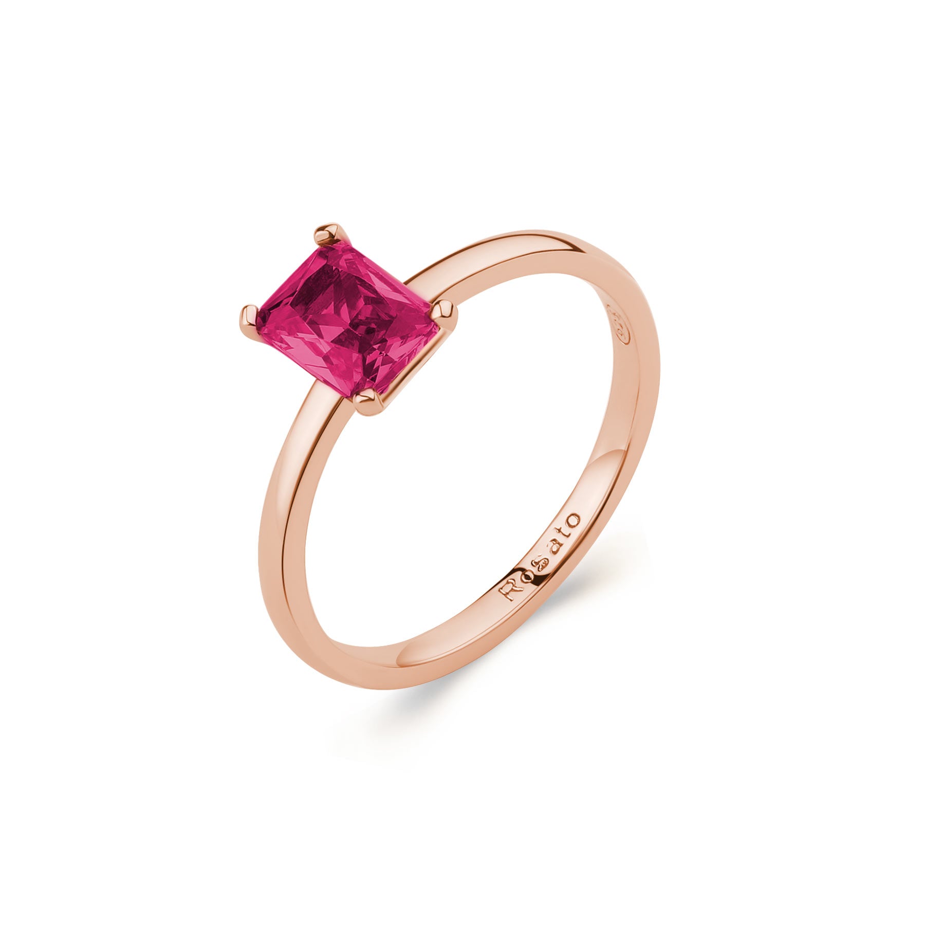 Rosato Anello pietra allegra - ALLEGRA - argento