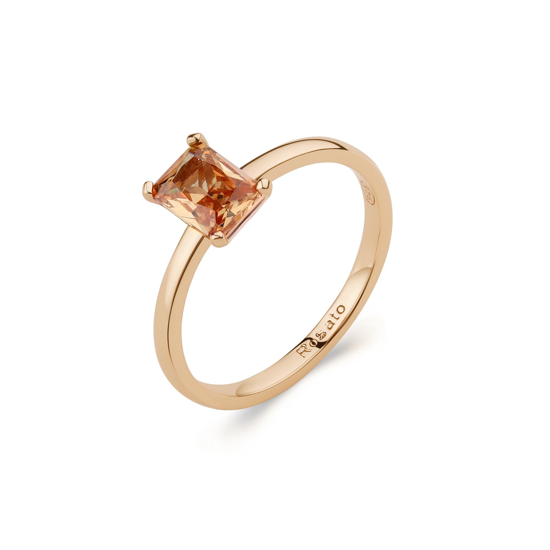 Rosato Anello pietra allegra - ALLEGRA - argento