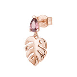 Rosato Mono orecchino foglia allegra - ALLEGRA - argento