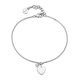 Rosato Bracciale morbido cuore Allegra - ALLEGRA - argento