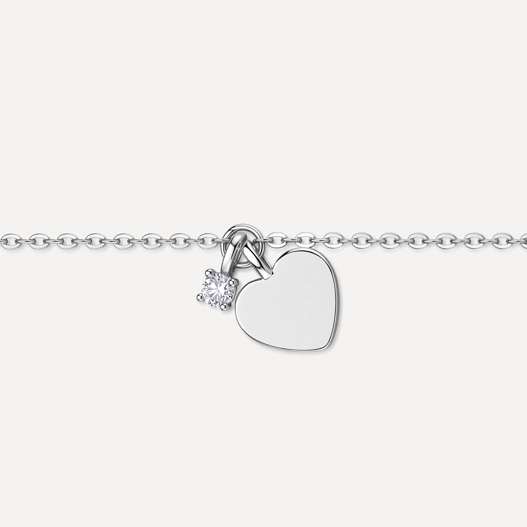 Rosato Bracciale morbido cuore Allegra - Vista 2