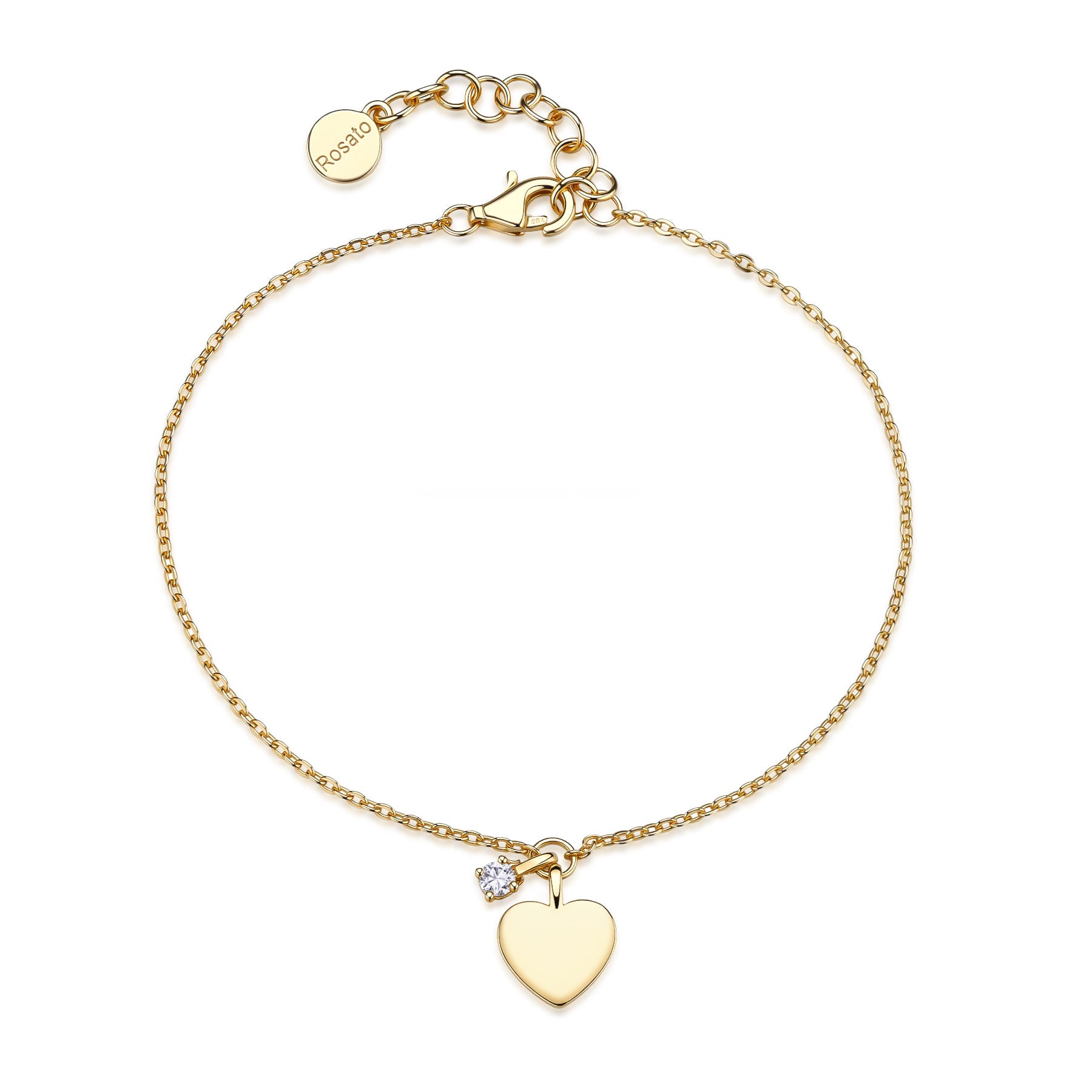 Rosato Bracciale morbido cuore Allegra - ALLEGRA - argento