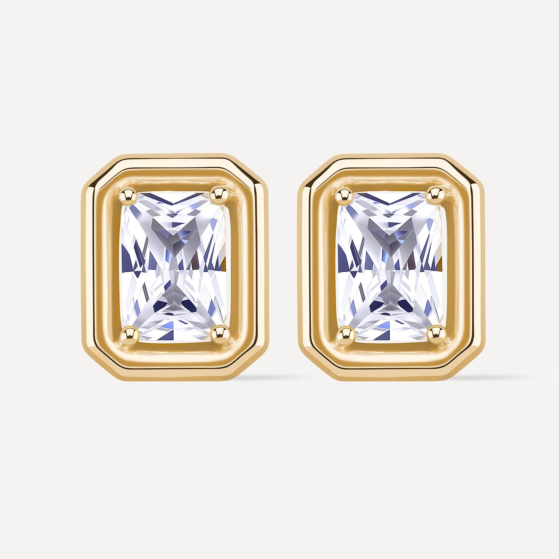 Rosato Orecchini al lobo Anna - Vista 2