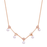 Rosato Collana corta azzurra - AZZURRA - argento