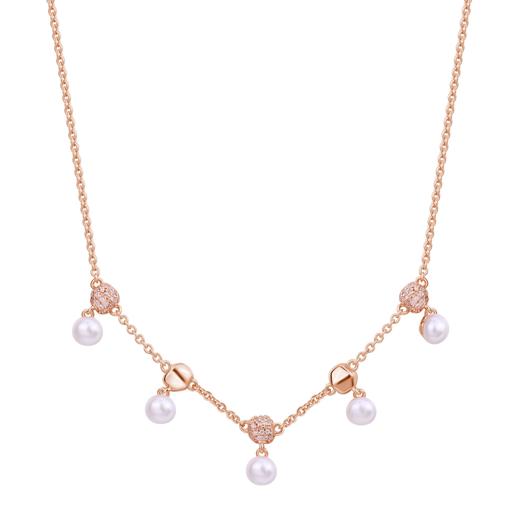 Rosato Collana corta azzurra - AZZURRA - argento