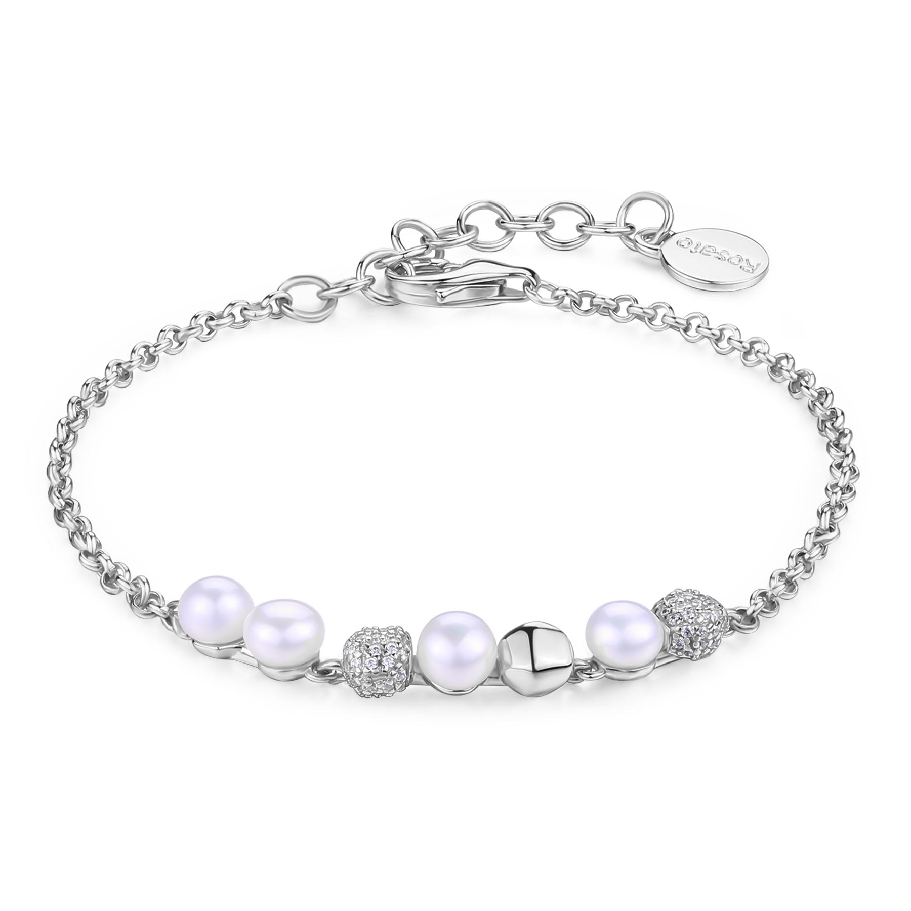 Rosato Bracciale morbido azzurra - AZZURRA - argento