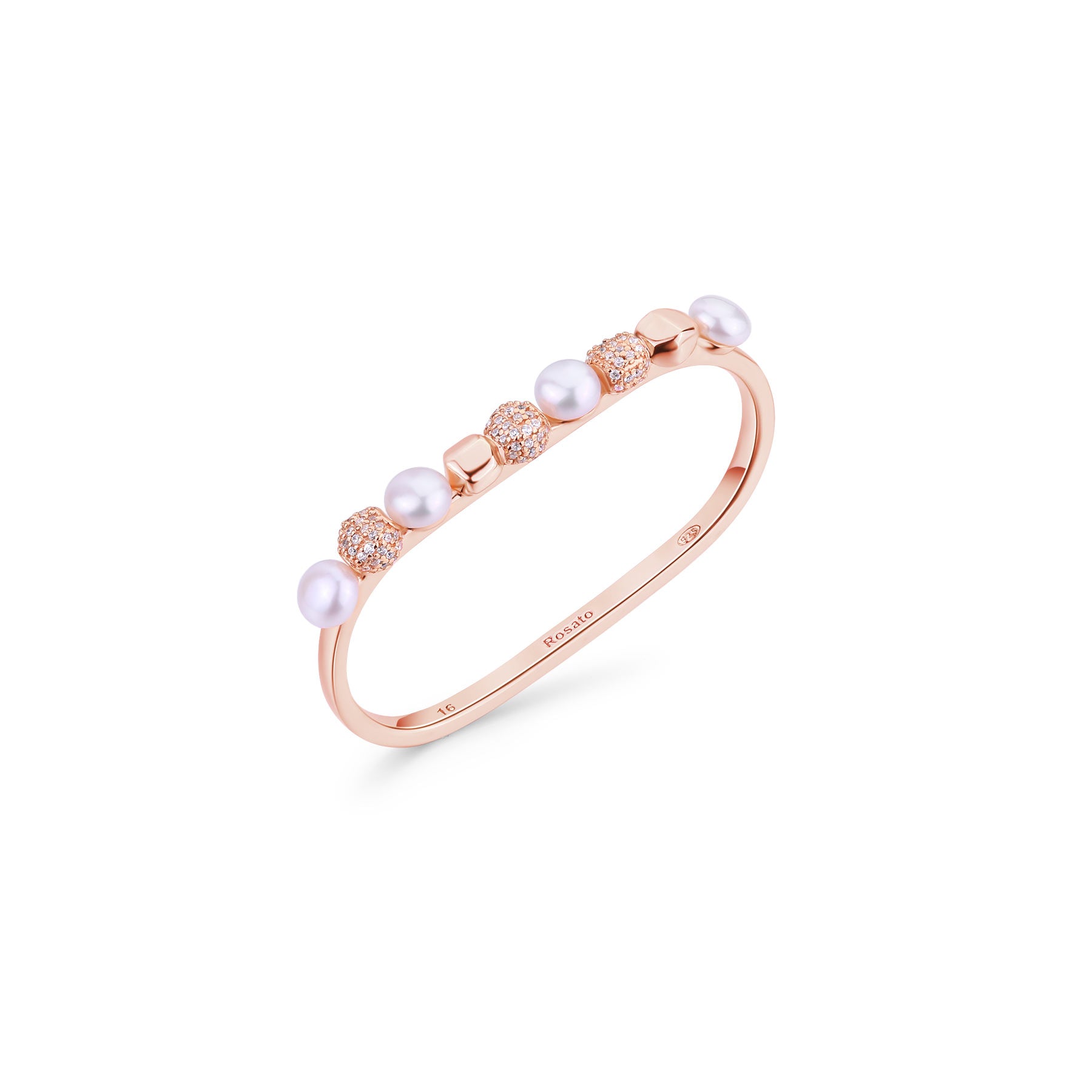 Rosato Anello doppio azzurra - AZZURRA - argento