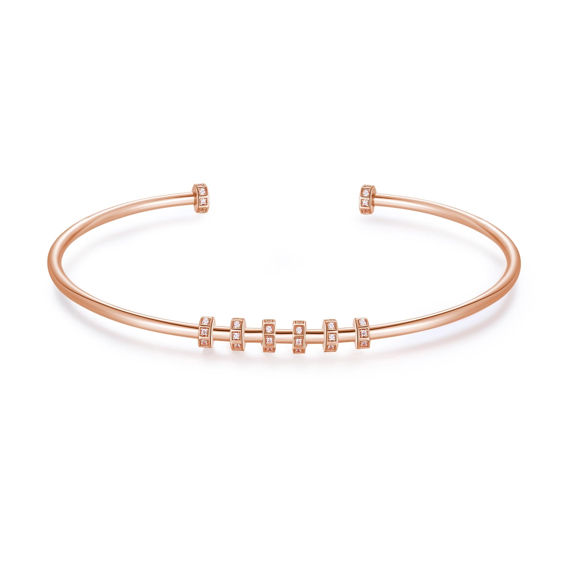 Rosato Bracciale Armonico storie - STORIE - argento