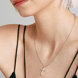 Rosato Collana croce bianca - Vista 2