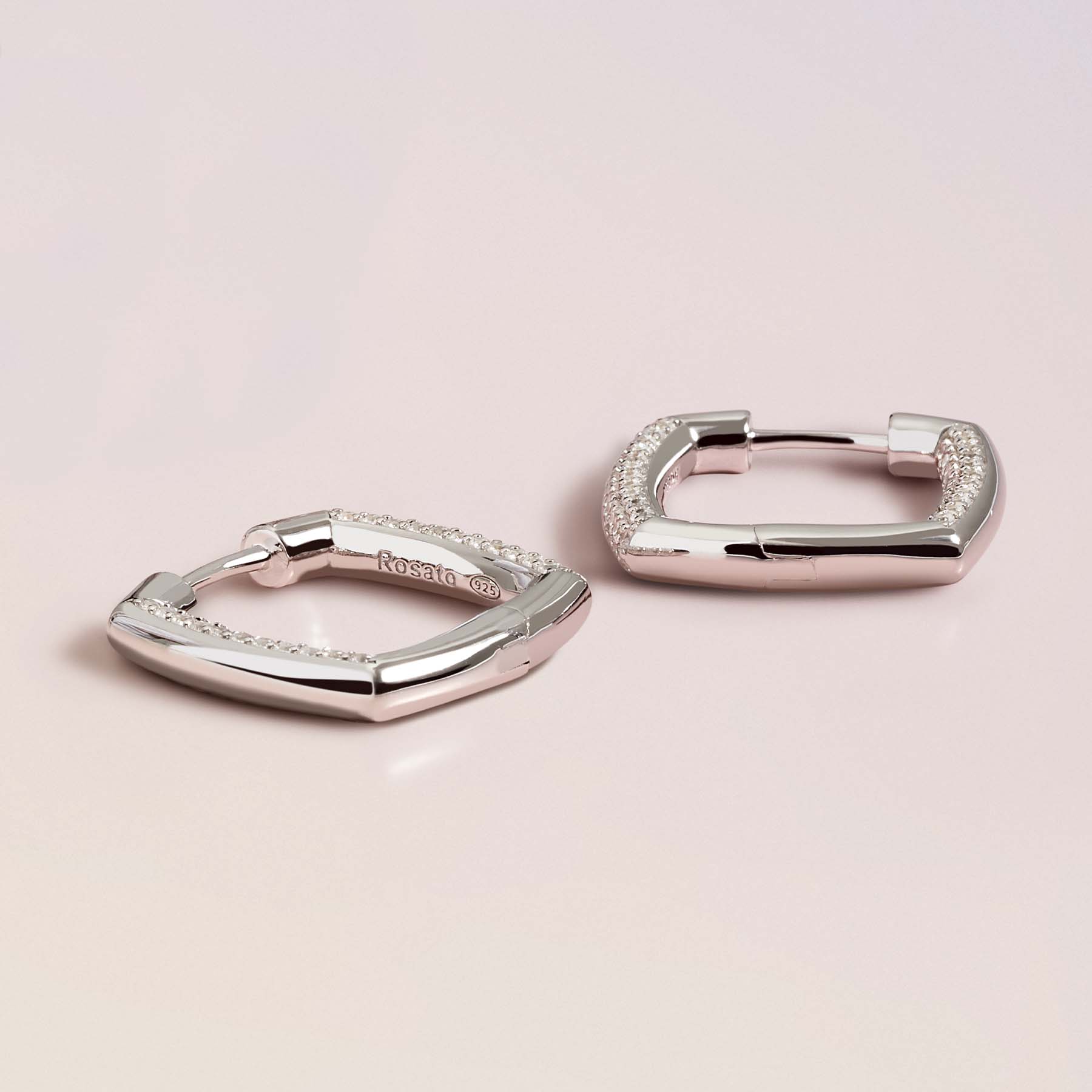 Rosato Orecchini quadrati bianca - Vista 2