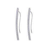 Rosato Orecchini lunghi bianca - BIANCA - argento