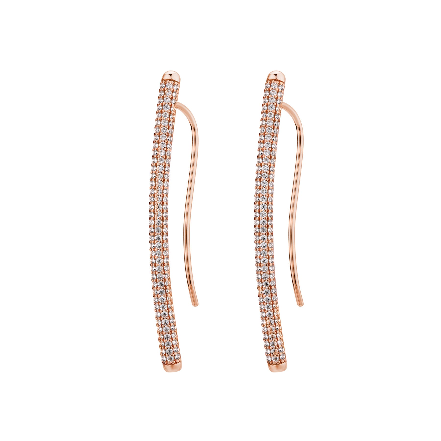 Rosato Orecchini lunghi bianca - BIANCA - argento