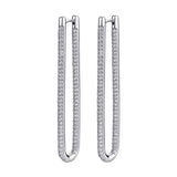 Rosato Orecchini lunghi bianca - BIANCA - argento