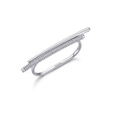 Rosato Anello doppio bianca - BIANCA - argento