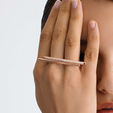 Rosato Anello doppio bianca - Vista 2