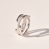 Rosato Anello fascia bianca - Vista 2