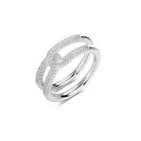 Rosato Anello fascia bianca - BIANCA - argento