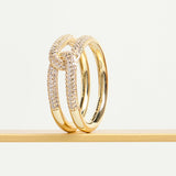 Rosato Anello fascia bianca - Vista 2