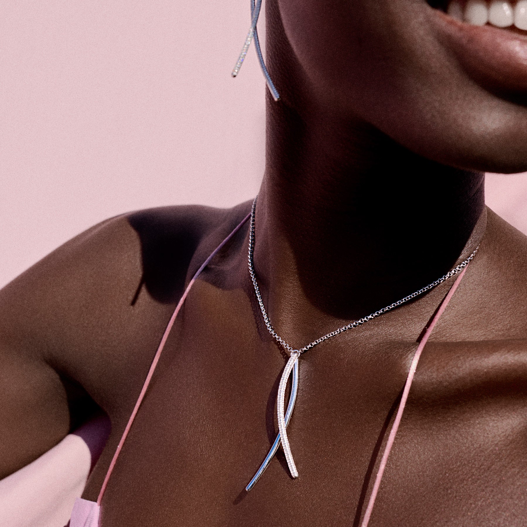 Rosato Collana corta Bianca - Vista 3