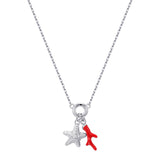 Rosato Collana azzurra - AZZURRA - argento
