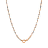 Rosato Collana corta tennis storie - STORIE - argento