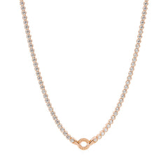 Rosato Collana corta tennis storie - STORIE - argento