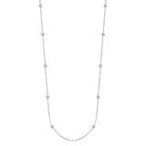 Rosato Collana lunga con palline storie - STORIE - argento