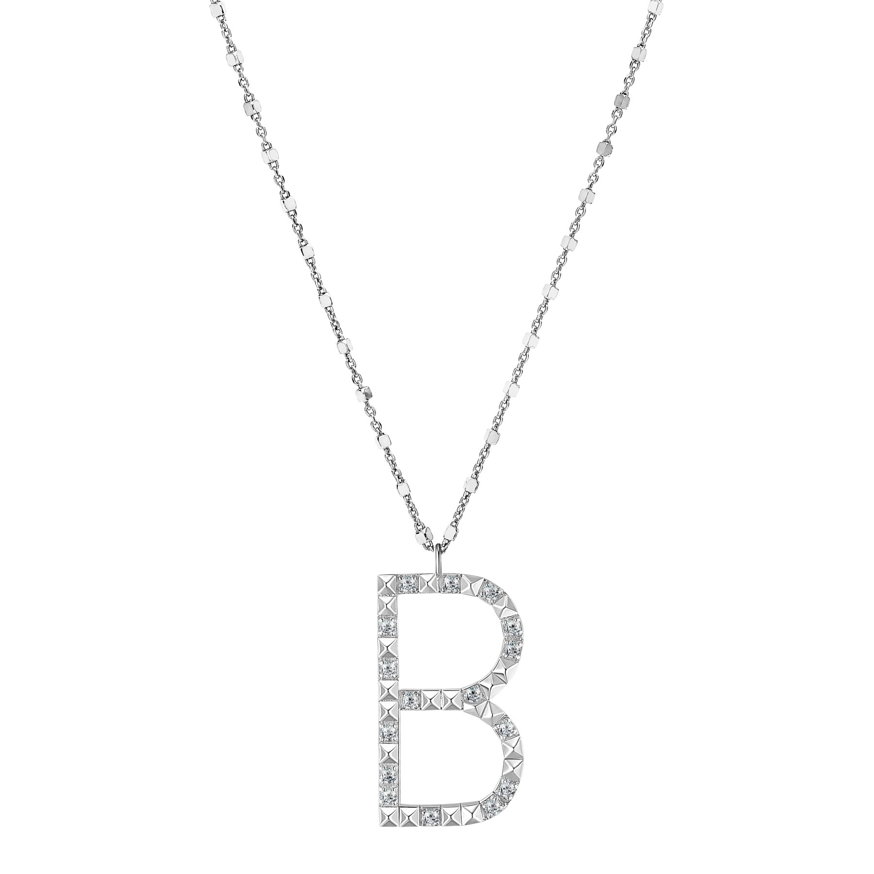 Rosato Collana lettera B cubica lettere - CUBICA LETTERE - argento