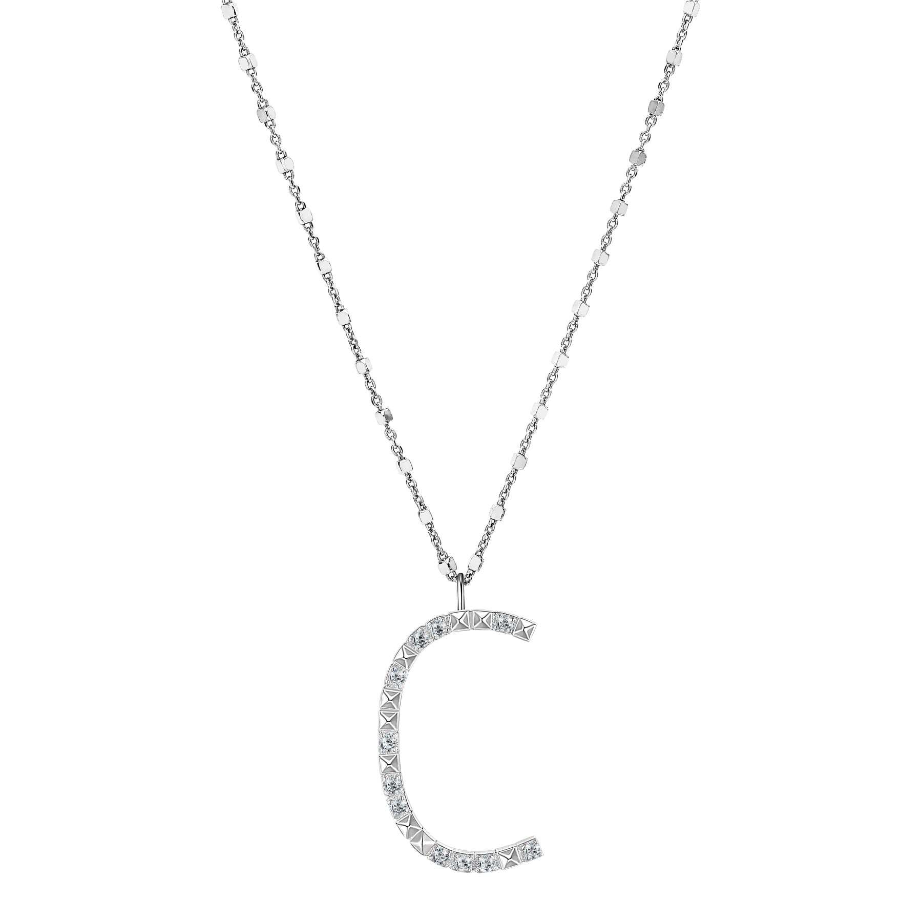Rosato Collana lettera C cubica lettere - CUBICA LETTERE - argento