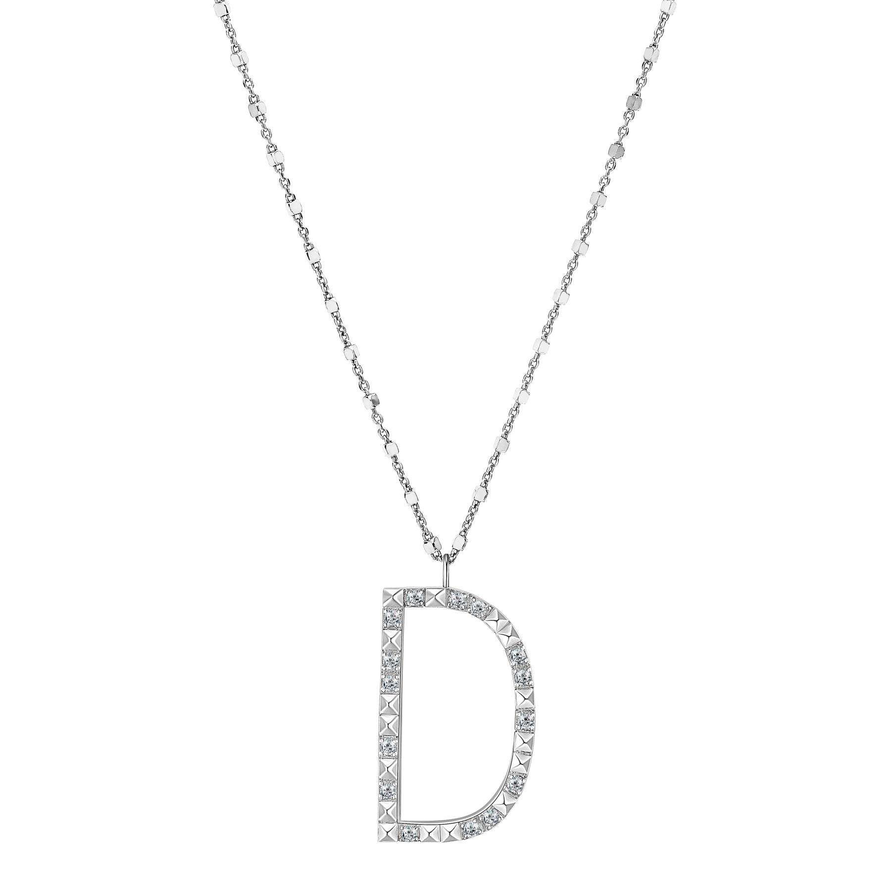 Rosato Collana lettera D cubica lettere - CUBICA LETTERE - argento