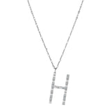 Rosato Collana lettera H cubica lettere - CUBICA LETTERE - argento