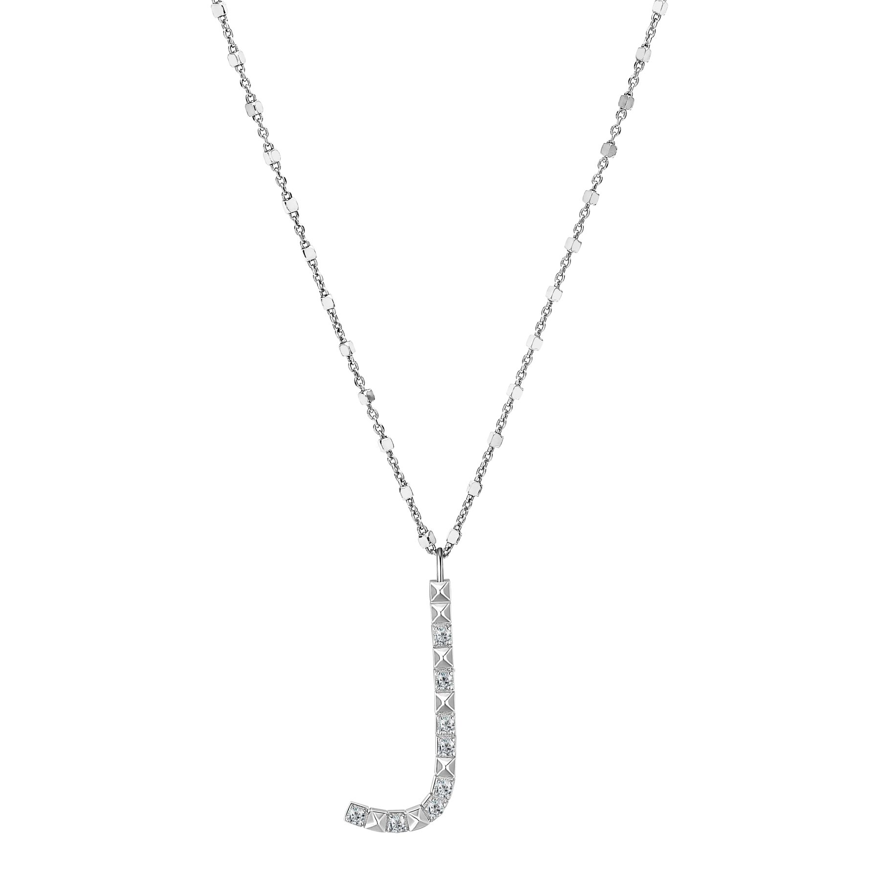 Rosato Collana lettera J cubica lettere - CUBICA LETTERE - argento