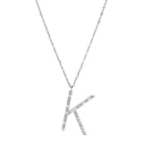 Rosato Collana lettera K cubica lettere - CUBICA LETTERE - argento