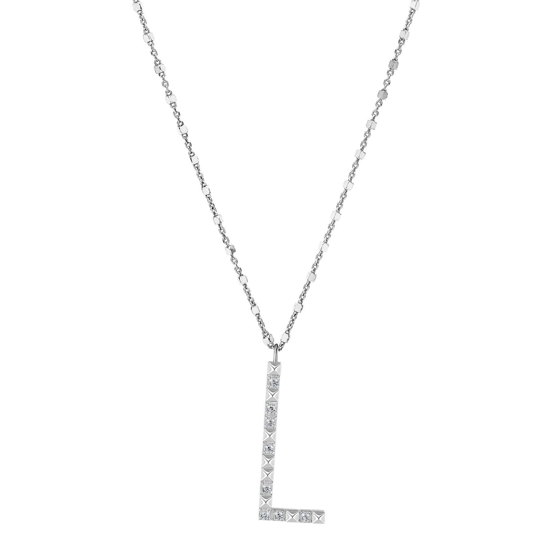 Rosato Collana lettera L cubica lettere - CUBICA LETTERE - argento