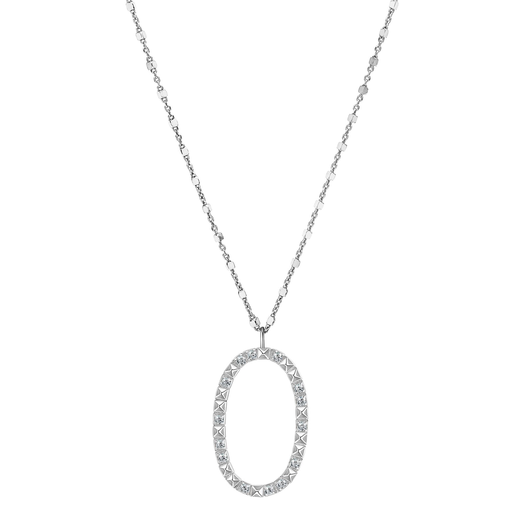 Rosato Collana lettera O cubica lettere - CUBICA LETTERE - argento