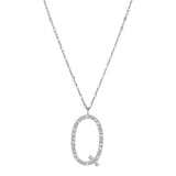 Rosato Collana lettera Q cubica lettere - CUBICA LETTERE - argento