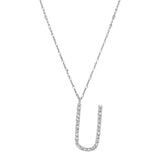Rosato Collana lettera U cubica lettere - CUBICA LETTERE - argento
