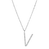 Rosato Collana lettera V cubica lettere - CUBICA LETTERE - argento